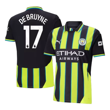 Manchester City DE BRUYNE #17 Away Soccer Jersey 2024/25 - gojersey