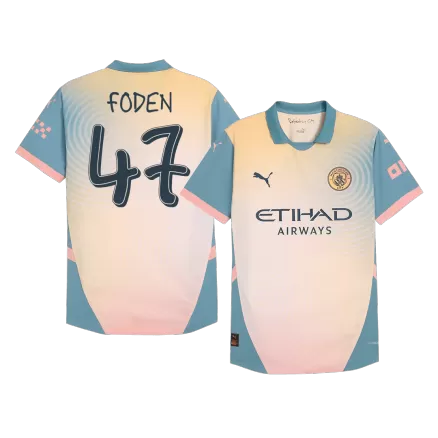 Manchester City FODEN #47 Fourth Away Soccer Jersey Authentic 2024/25 - gojersey