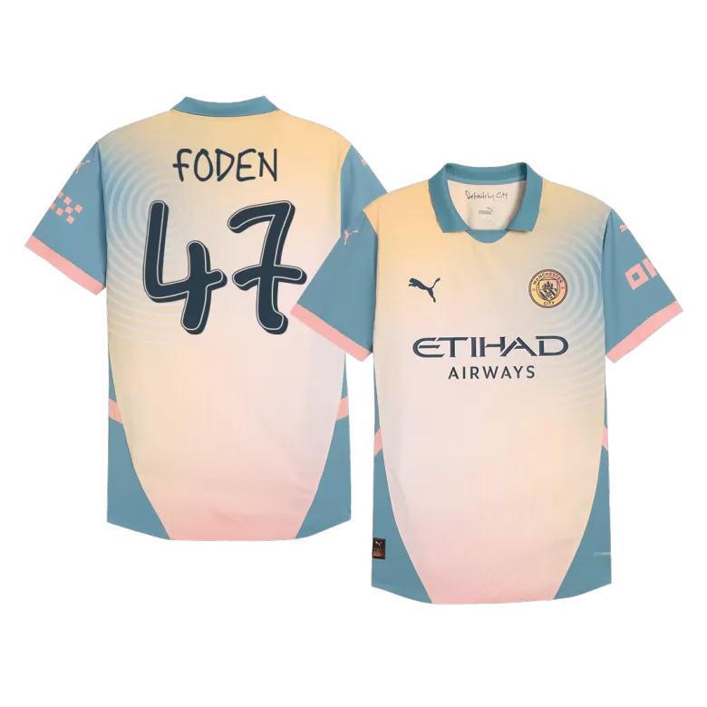 Manchester City FODEN #47 Fourth Away Soccer Jersey Authentic 2024/25 - Definitely City - gojersey