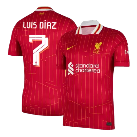 Liverpool LUIS DÍAZ #7 Home Jersey 2024/25 - UCL Edition - gojersey