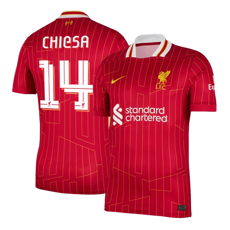 Liverpool CHIESA #14 Home Jersey 2024/25 - UCL Edition - gojersey