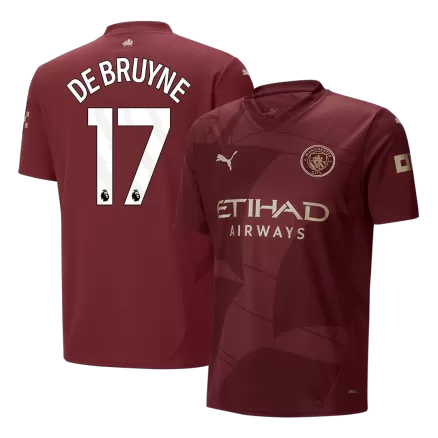 Manchester City DE BRUYNE #17 Third Away Soccer Jersey 2024/25 - gojersey