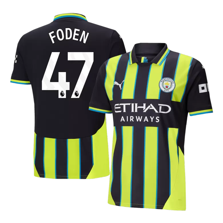 Manchester City FODEN #47 Away Soccer Jersey 2024/25 - gojersey