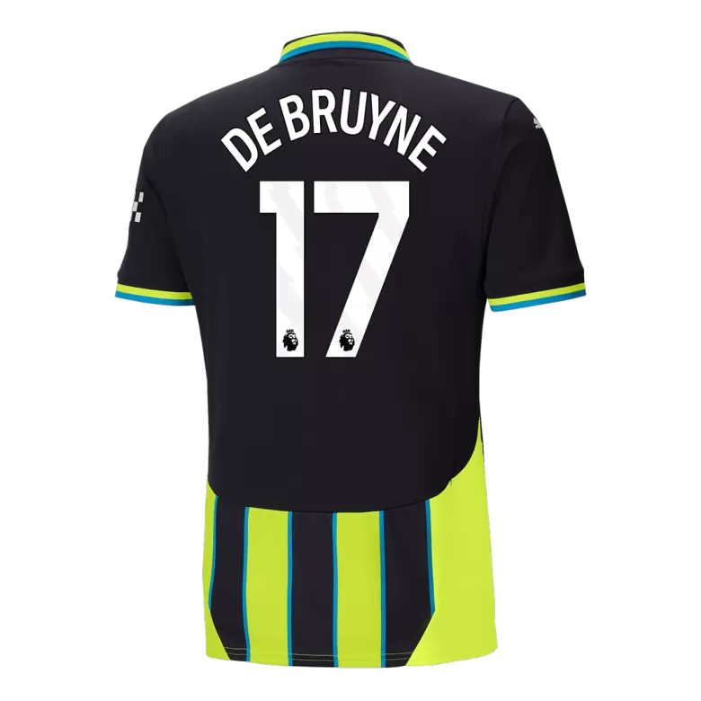 Manchester City DE BRUYNE #17 Away Soccer Jersey 2024/25 - gojersey