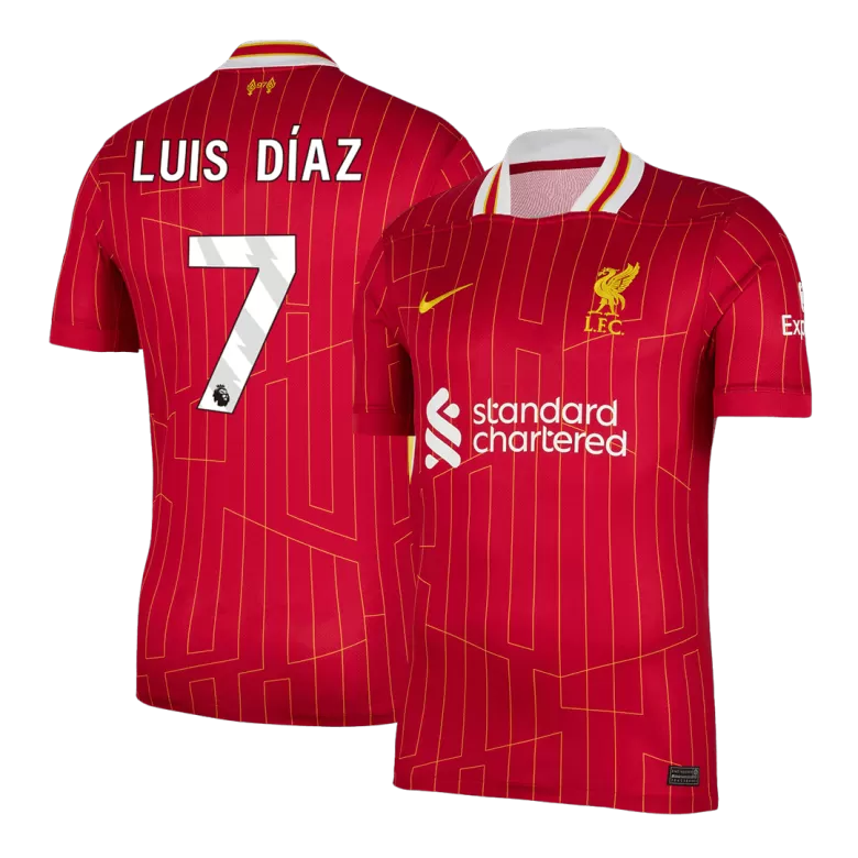 Liverpool LUIS DÍAZ #7 Home Jersey 2024/25 - gojersey