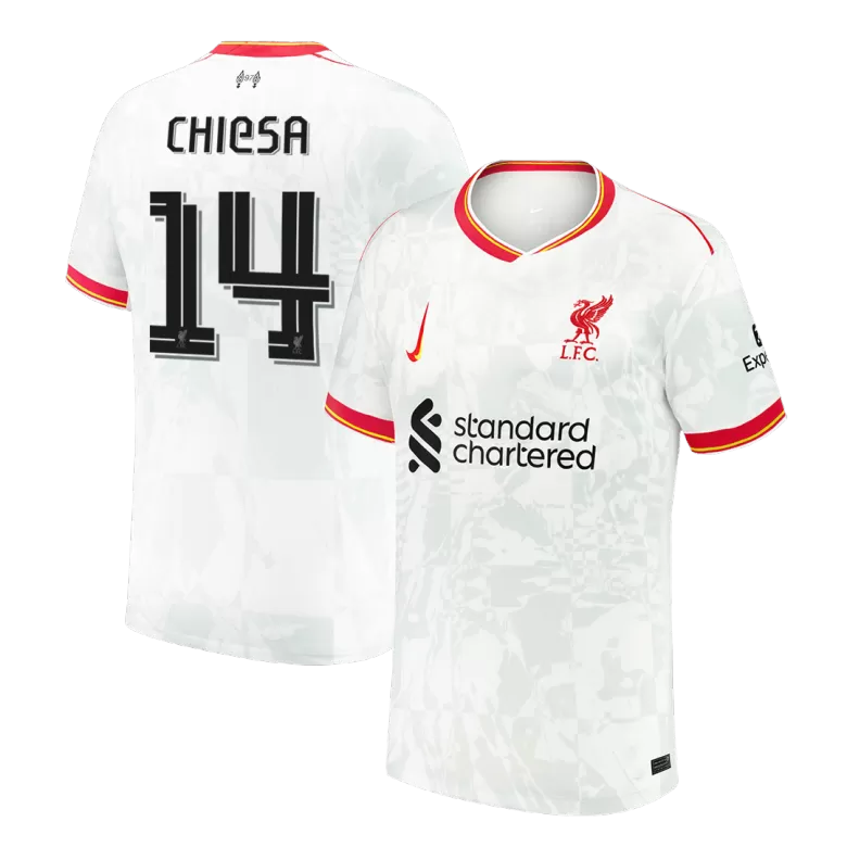 Liverpool CHIESA #14 Third Away Soccer Jersey 2024/25 - UCL Edition - gojersey