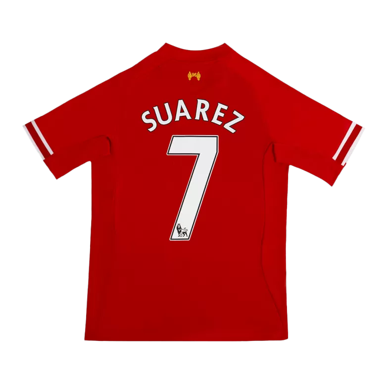 Liverpool SUAREZ #7 Home Soccer Jersey Retro 2013/14 - gojersey