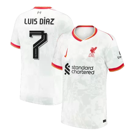 Liverpool LUIS DÍAZ #7 Third Away Soccer Jersey 2024/25 - UCL Edition - gojersey