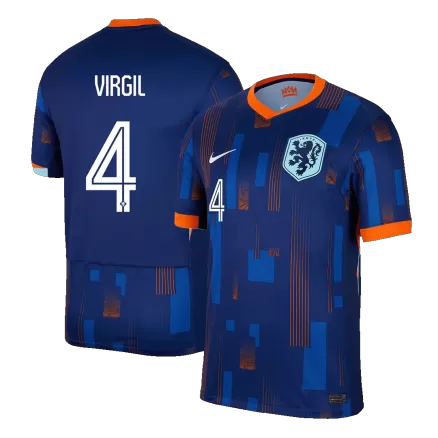 Netherlands VIRGIL #4 Away Jersey EURO 2024 - gojersey