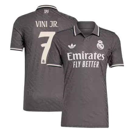 Real Madrid VINI JR. #7 Third Away Soccer Jersey Authentic 2024/25 - gojersey