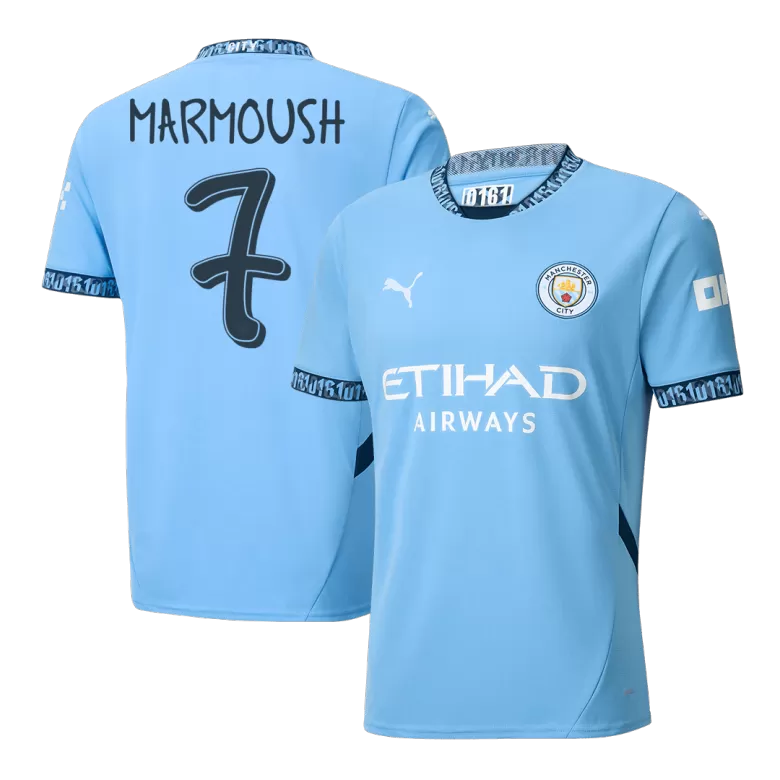 Manchester City MARMOUSH #7 Home Jersey 2024/25 - UCL Edition - gojersey