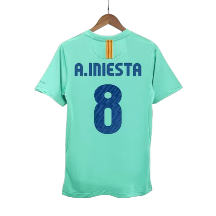 Barcelona A.INIESTA #8 Away Soccer Jersey Retro 2010/11 - gojersey