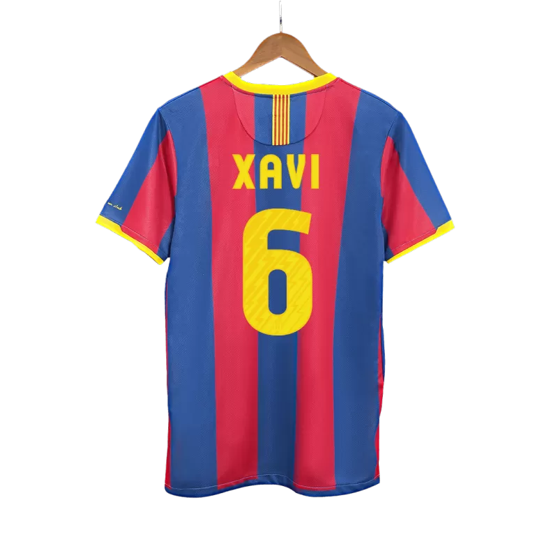 Barcelona XAVI #6 Home Soccer Jersey Retro 2010/11 - gojersey