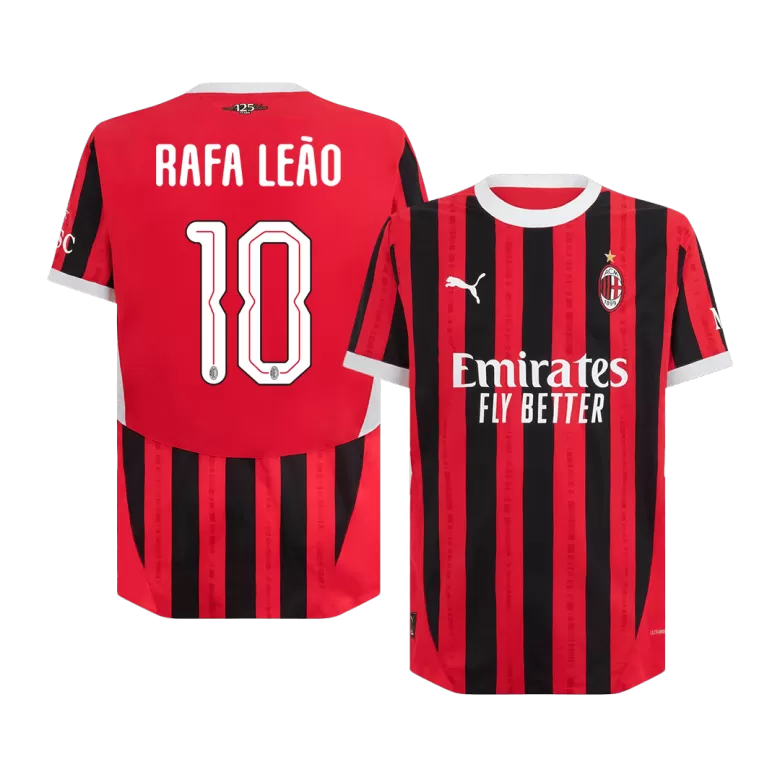 AC Milan RAFA LEÃO #10 Home Jersey Authentic 2024/25 - UCL Edition - gojersey