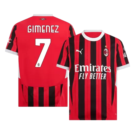 AC Milan GIMENEZ #7 Home Soccer Jersey 2024/25 - gojersey