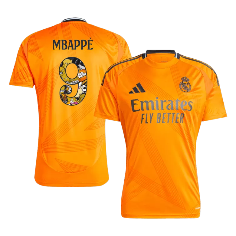 Real Madrid MBAPPÉ #9 Away Jersey 2024/25 - Bear Champ Font - gojersey