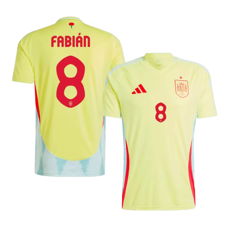 Spain FABIÁN #8 Away Jersey EURO 2024 - gojersey