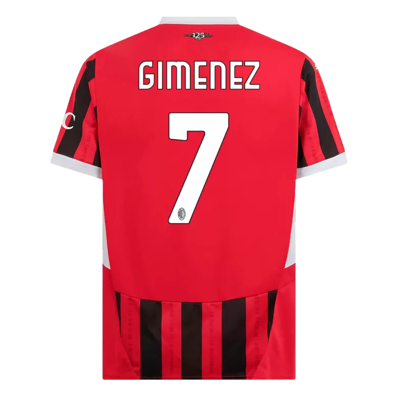 AC Milan GIMENEZ #7 Home Soccer Jersey 2024/25 - gojersey