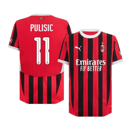 AC Milan PULISIC #11 Home Jersey Authentic 2024/25 - UCL Edition - gojersey