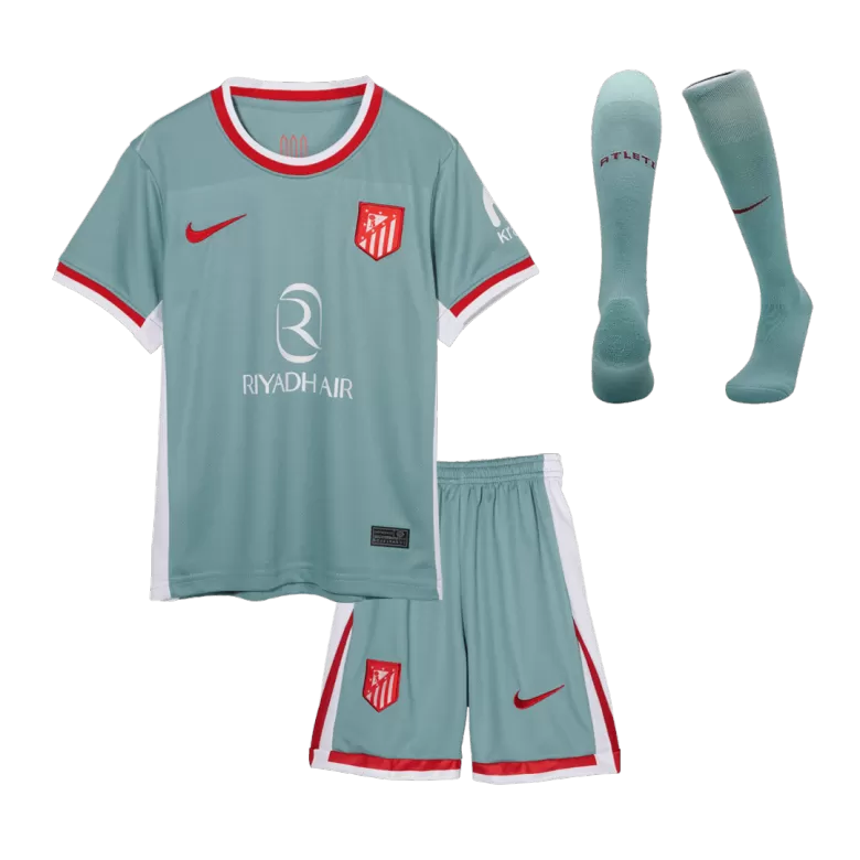 Atletico Madrid Away Soccer Jersey Kit 2024/25 Kids(Jersey+Shorts+Socks) - gojersey