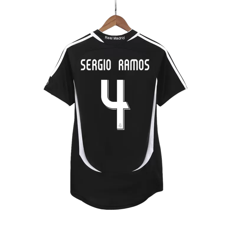 Real Madrid SERGIO RAMOS #4 Away Soccer Jersey Retro 2006/07 - gojersey