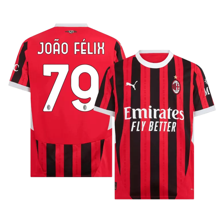 AC Milan JOÃO FÉLIX #79 Home Soccer Jersey 2024/25 - gojersey