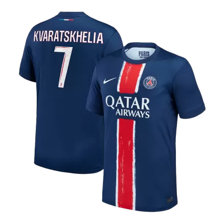 PSG KVARATSKHELIA #7 Home Soccer Jersey 2024/25 - gojersey