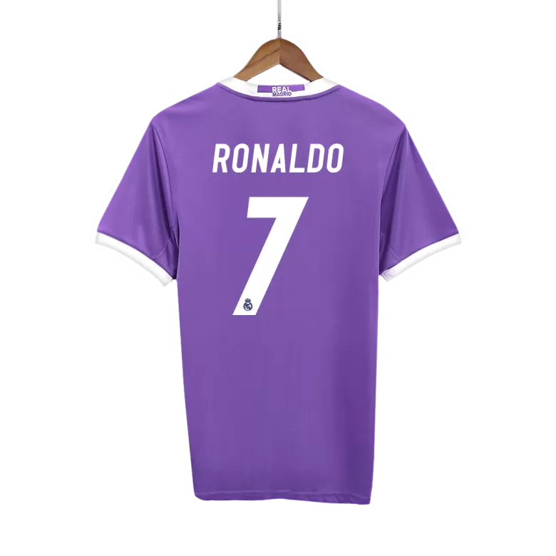 Real Madrid RONALDO #7 Away Soccer Jersey Retro 2016/17 - gojersey