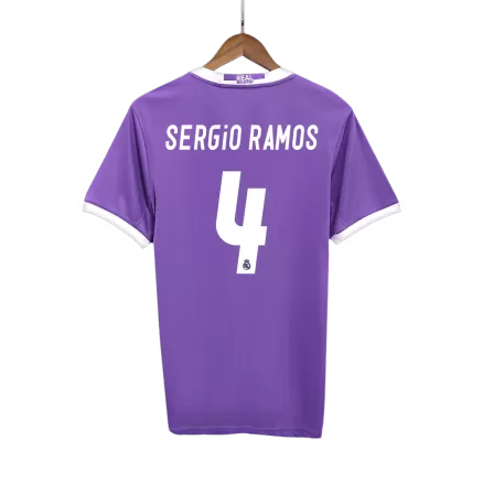 Real Madrid SERGIO RAMOS #4 Away Soccer Jersey Retro 2016/17 - gojersey