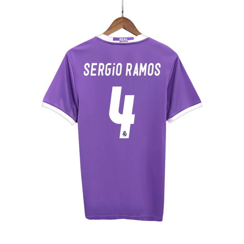 Real Madrid SERGIO RAMOS #4 Away Soccer Jersey Retro 2016/17 - gojersey