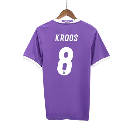 Real Madrid KROOS #8 Away Soccer Jersey Retro 2016/17 - gojersey