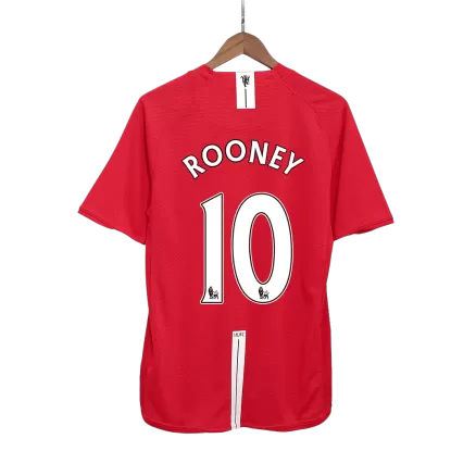 Manchester United ROONEY #10 Home Soccer Jersey Retro 2007/08 - gojersey