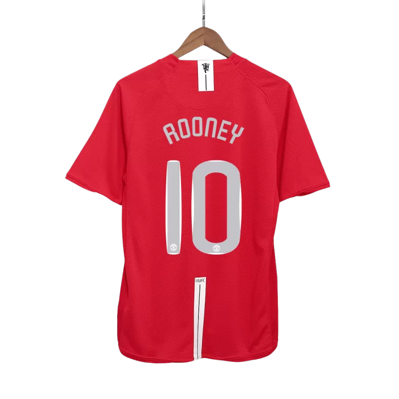 Manchester United ROONEY #10 Home Soccer Jersey Retro 2007/08 - UCL Final - gojersey