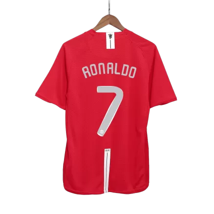 Manchester United RONALDO #7 Home Soccer Jersey Retro 2007/08 - UCL Final - gojersey