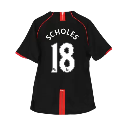 Manchester United SCHOLES #18 Away Soccer Jersey Retro 2007/08 - gojersey