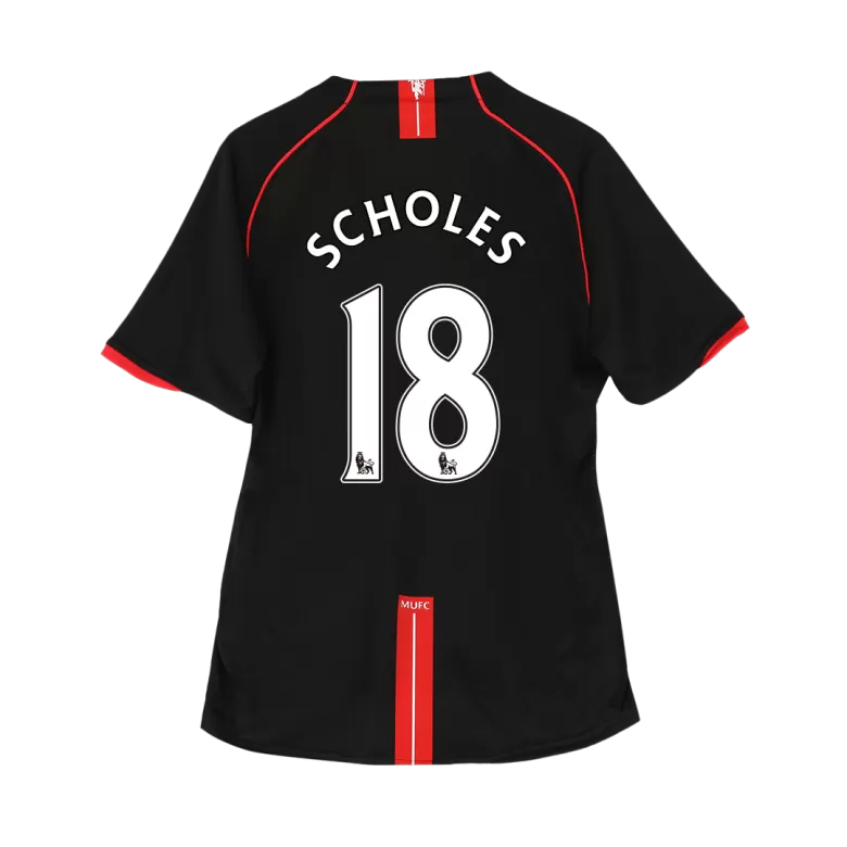 Manchester United SCHOLES #18 Away Soccer Jersey Retro 2007/08 - gojersey