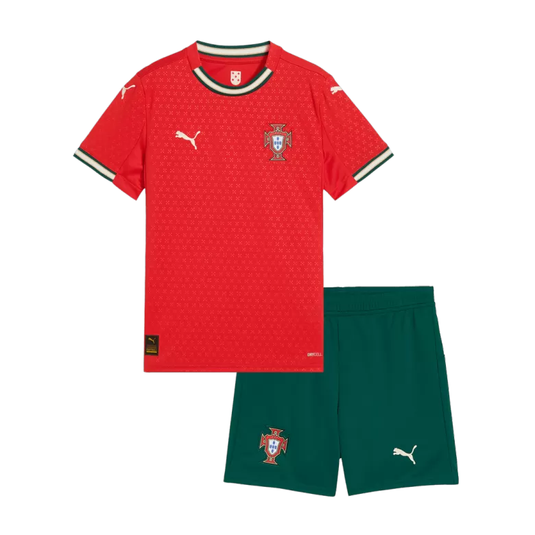 Portugal Home Soccer Jersey Kit 2025 Kids(Jersey+Shorts) - gojersey