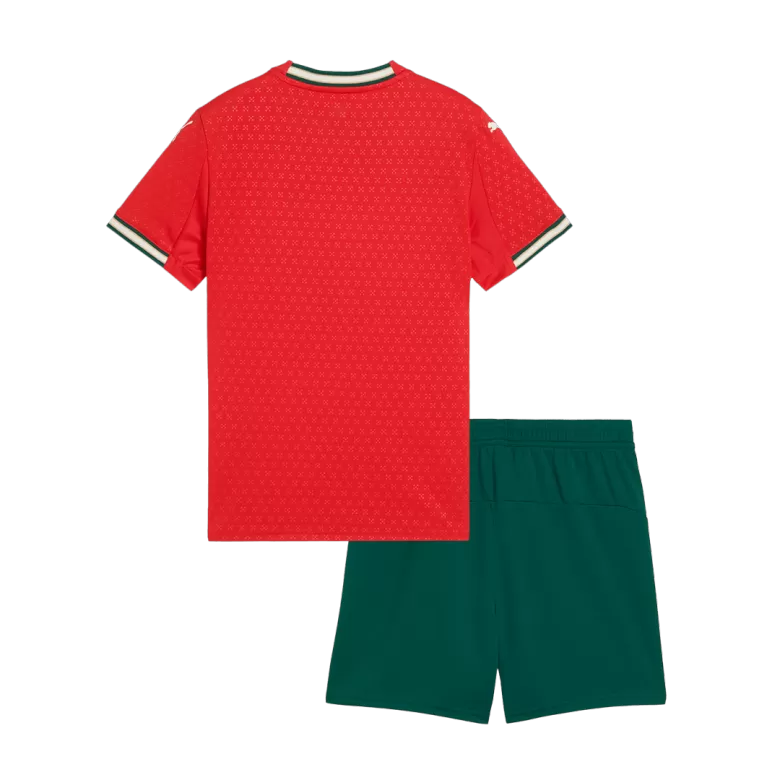 Portugal Home Soccer Jersey Kit 2025 Kids(Jersey+Shorts) - gojersey