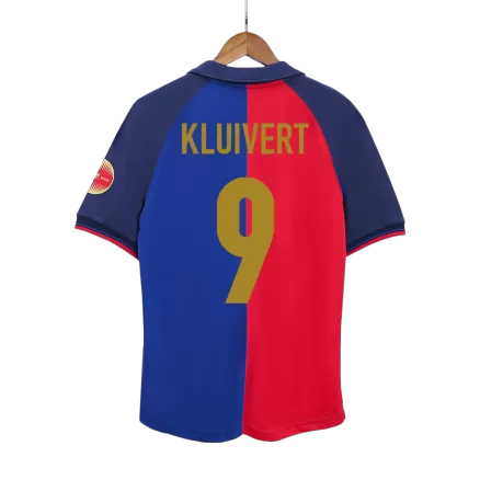 Barcelona KLUIVERT #9 Home Soccer Jersey Retro 1999/00 - 100th Anniversary - gojersey