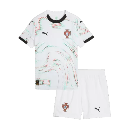 Portugal Away Soccer Jersey Kit 2025 Kids(Jersey+Shorts) - gojersey