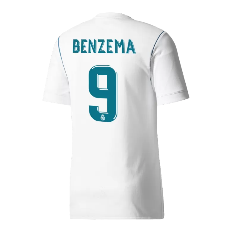 Real Madrid BENZEMA #9 Home Soccer Jersey Retro 2017/18 - gojersey