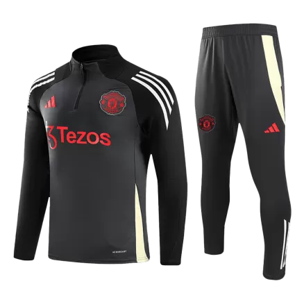 Manchester United Sweatshirt Kit 2024/25 - Gray (Top+Pants) - gojersey