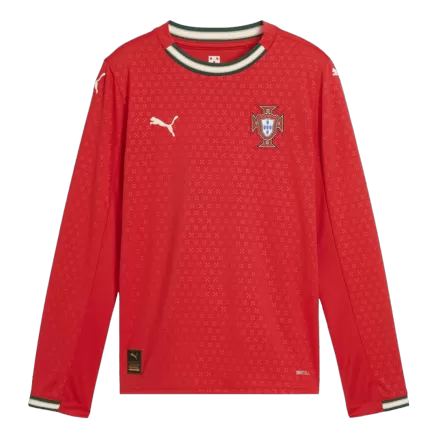 Portugal Long Sleeve Home Soccer Jersey 2025 - gojersey