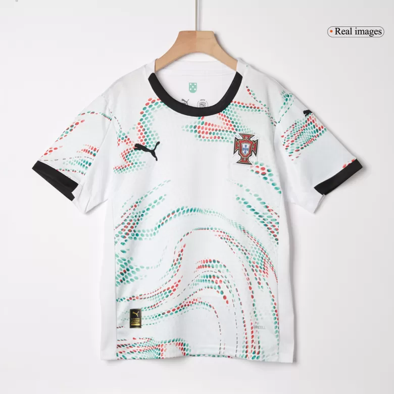 Portugal Away Soccer Jersey Kit 2025 Kids(Jersey+Shorts) - gojersey