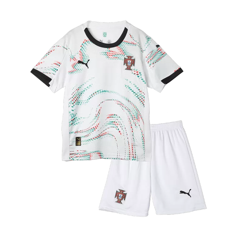 Portugal Away Soccer Jersey Kit 2025 Kids(Jersey+Shorts) - gojersey