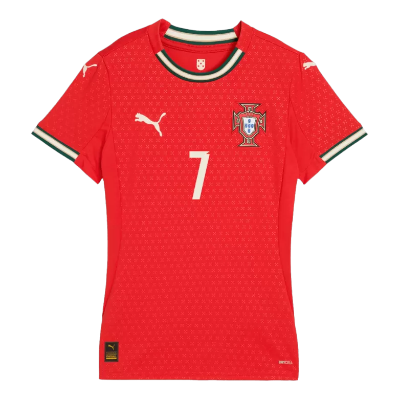 Women's Portugal RONALDO #7 Home Soccer Jersey 2025 - gojersey