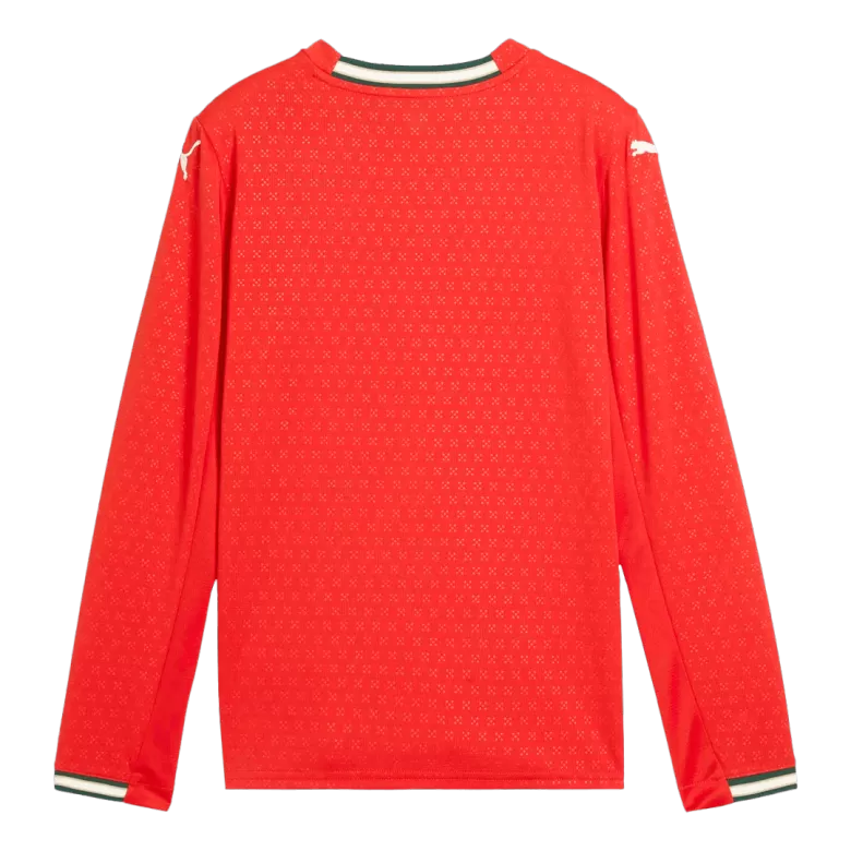 Portugal Long Sleeve Home Soccer Jersey 2025 - gojersey