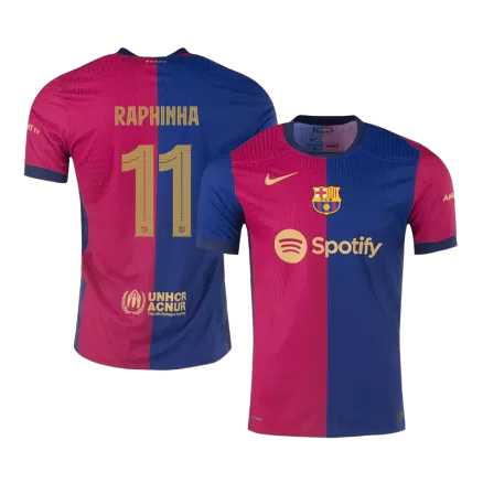 Barcelona RAPHINHA #11 Home Soccer Jersey Authentic 2024/25 - UCL Edition - gojersey