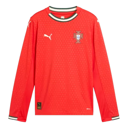 Portugal Long Sleeve Home Soccer Jersey 2025 - gojersey