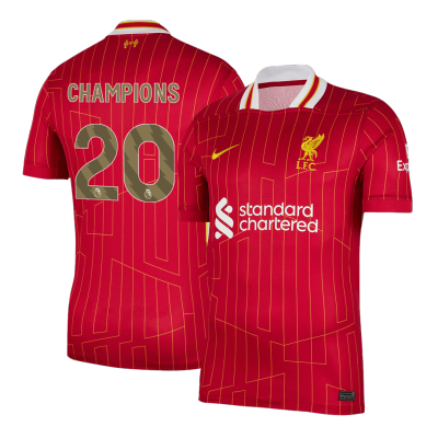 Liverpool CHAMPIONS #20 Home Jersey 2024/25 - gojersey
